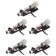 thumbnail image 1 of 5X Stylus with Turntable Headshell 4 Pin Contacts for Phonograph Turntable Gramophone LP Vinyl Needle,5 x Magnetic Cartridge Stylus With LP Vinyl Needle 5 x Replacement Phono Turntable Headshell,Black, 1 of 6