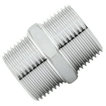 HIBIBUD Chrome Stainless Steel Shower Hose Length Extender Connector for Extra Long Hose
