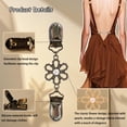 thumbnail image 2 of 4 Pzas Clips Ajustadores de Cintura Vintage Clip para Suéter Vestido Cinch Chal Cárdigan Suéter Camisa Pantalón Clip Ajustador para Ropa de Mujer, 2 of 6