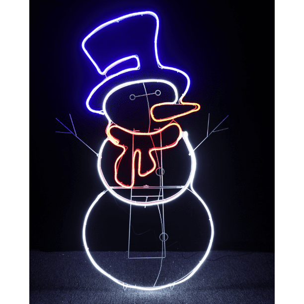 Holiday Time 48`` Neon Flex Effect Snowman