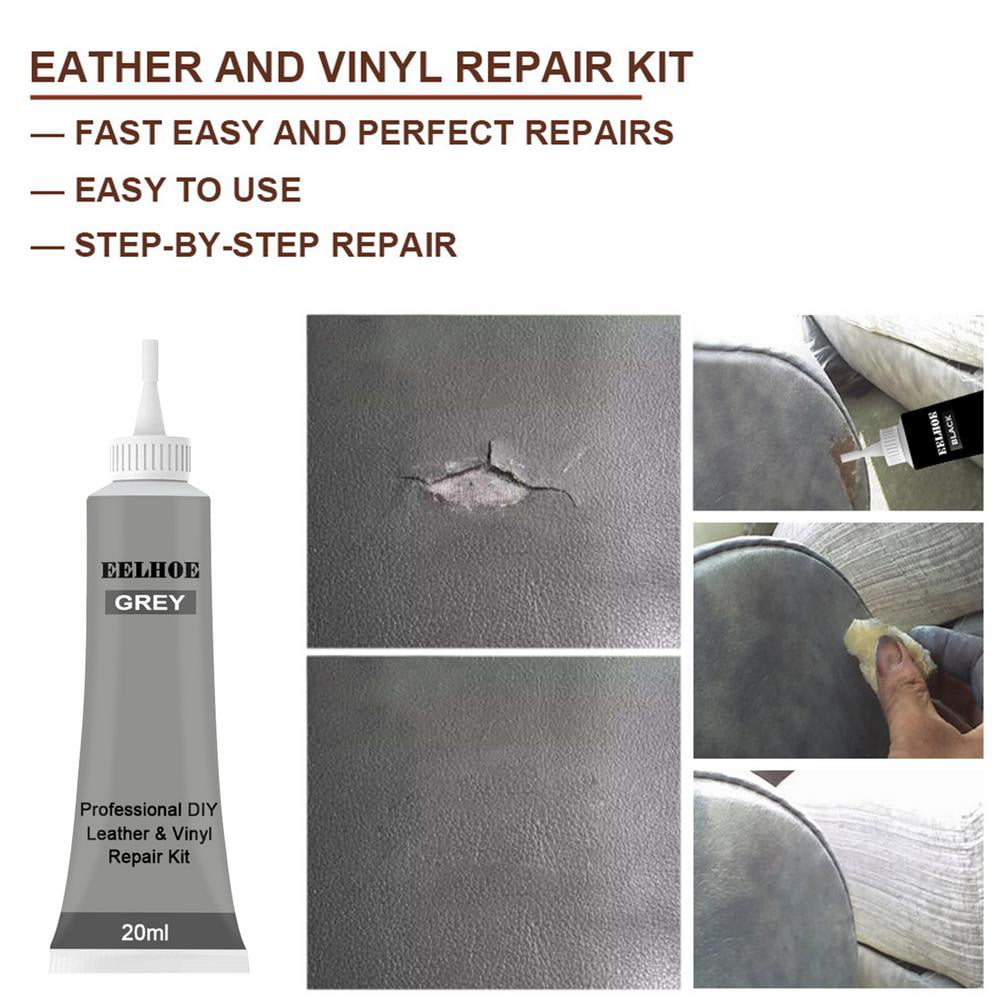 Ganbaro Leather Repair Kit for Furniture, Vinyl Repair Kit, Leather Repair  Paint Gel, Restorer of Scratch, Tears, Burn Holes, Leather Repair Gel for