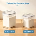 thumbnail image 4 of Sindcom Airtight Storage Canisters, 4 Pcs Large Food Storage Container for Flour, Sugar, Baking Supplies, Rice with Lids, 4 of 9