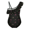 thumbnail image 6 of Hello Kitty Girls One Piece Swimsuits Hawaiian Ruffle Swimwear Beach Bathing Suit Outfits, 6 of 7