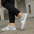 thumbnail image 4 of Mepaouo Men's Canvas Barefoot Shoes Wide Toe Minimalist Water Sneakers with Zero Drop Sole for Women, 4 of 6