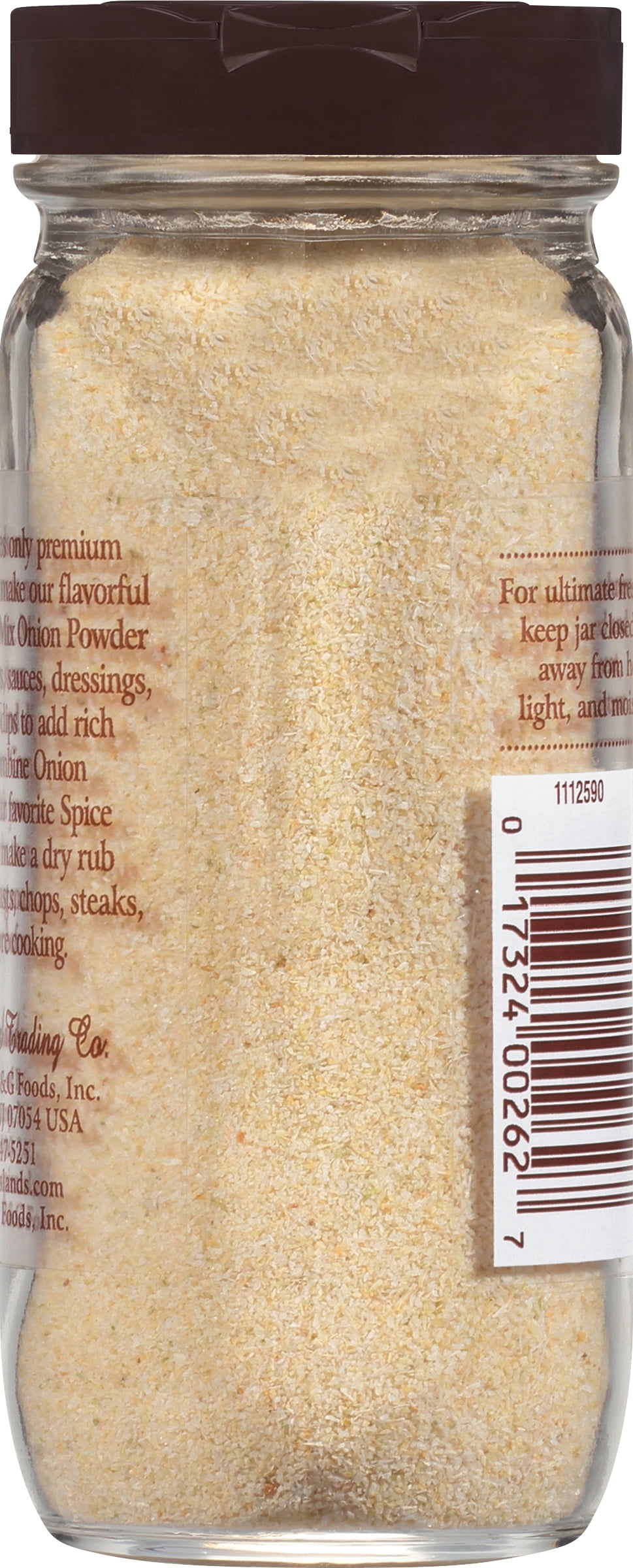 (3 pack) Spice Islands Onion Powder, Kosher, 2.2 oz