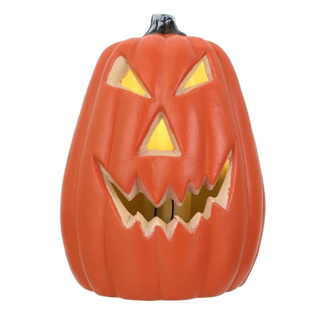 Decoración de luz de calabaza de Halloween, adorno creativo para festival sin batería