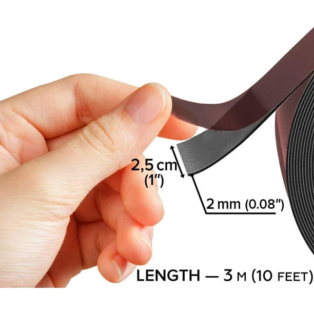Flexible Magnetic Tape 1 Inch x 10 Feet