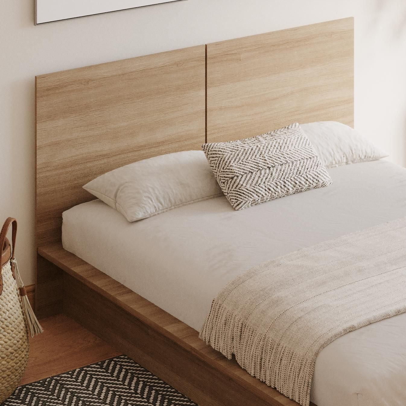 Nexera James Platform Bed with Headboard