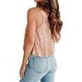 thumbnail image 4 of LANGWYQU Sleeveless Sequins Patchwork Women Casual Fashion Camisole Tank Tops, 4 of 5