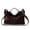 coffee, variant on Cowhide Leather Women Cloud Tote Bag, Crossbody Shoulder Bag, Suede Texture, Large Capacity