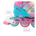 thumbnail image 3 of Patines Next De línea cuatro ruedas para niña ajustables 22 a 25 centímetros, 3 of 4