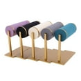 thumbnail image 4 of KLKCMS Vanity Top Jewelry Display Stand Velvet Organizer for Watches Gray, 4 of 5