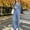 #1Blue, variant on ByworldtasicNo Boundaries Women's Henley 2 Piece Lounge Set Long Sleeve Button Top Drawstring Wide Leg Pants with Pockets