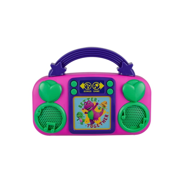 Reproductor de música eKids Barney Toy con música y luces integradas