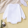 thumbnail image 4 of Generic Fashion Bodysuits for Children's Boys Girls Long Sleeve Winter Romper Tops Cartoon Rainbow Letter Prints for Casual Soft Comfortable Clothing(6-12 Months,White), 4 of 8