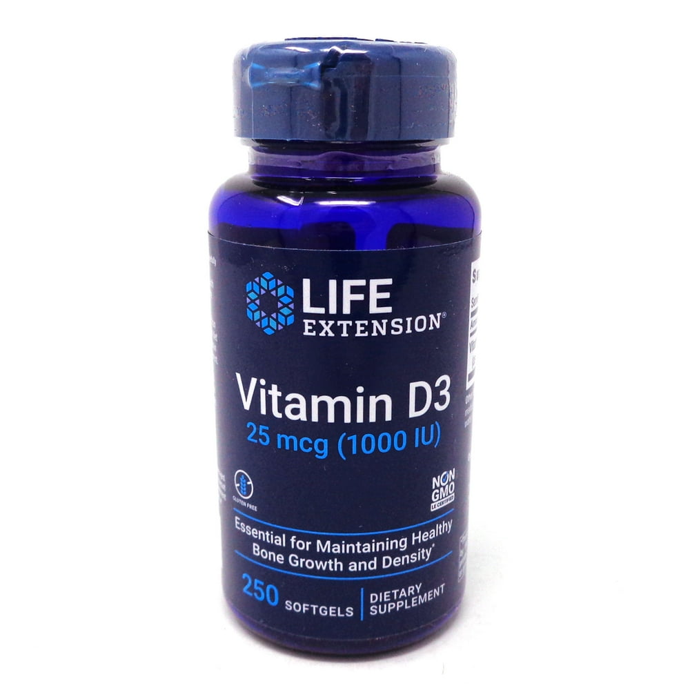 Life Extension Vitamin D3 1000 IU 250 Softgels