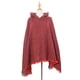 thumbnail image 1 of Chal con capucha a cuadros para mujer, manta, poncho, sudadera con capucha, chal con borlas, 1 of 6
