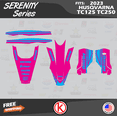 thumbnail image 4 of Kalair GFX Graphics Kit for Husqvarna MX 2 STROKE TC125 and TC250 (2023+) Serenity Series, 4 of 5
