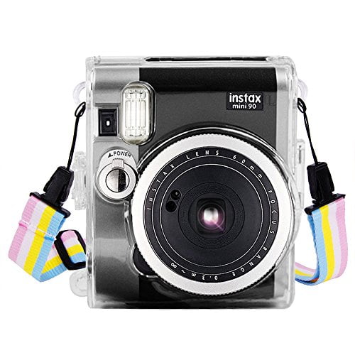 Wolven Clear Camera Case Compatible with Fujifilm Instax Mini 90 Instant Camera - Mini 90 Transparent