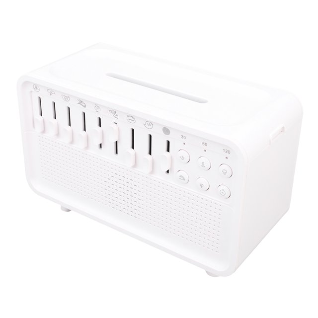White Noise Machine with Humidifier, Auto Off Speaker Night Light Essential Oil Diffuser Sound Machine for Bedroom