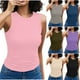 thumbnail image 1 of Sudadera corta,Blusa informal sin mangas con botones para mujer, cuello redondo, poliéster, tejido transpirable, uso diario, sopatenor, 1 of 9