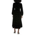 thumbnail image 2 of Beulah womens  Velvet Midi Dress, s, Black, 2 of 3