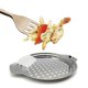 thumbnail image 2 of Stainless Steel Spaetzle Maker Lid with Scraper Traditional German Egg Noodle Maker Pan Pot Spaghet, 2 of 5