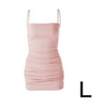 thumbnail image 1 of Vestido de verano sin mangas con cuello barco para mujer, vestido ajustado para club nocturno, rosa, L Scienceny AP1098-27B, 1 of 7