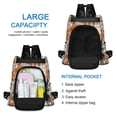 thumbnail image 6 of FORMRS Women's Travel Backpack Purse Anti-Theft Hidden Pockets Casual Shoulder Bag, Plaid Floral, 6 of 7