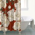 thumbnail image 5 of Waterproof Pioneer Shower Curtain 84x72 Inch Polyester Unique Colorful Floral Shower Curtain for Bathroom Hotel Home Decor with 12 Plastic Hooks, 5 of 5