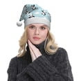 thumbnail image 5 of KLL Christmas Hats for Adults Plush Cute Panda Bear Print Santa Hat Xmas Fluffy Santa Claus Hat for Women Men, 5 of 6
