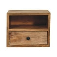 thumbnail image 3 of Artisan Furniture Solid Wood Solis 1-Drawer Oak-ish Wall Mounted Nightstand with 1- drawer, 3 of 11
