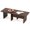 Walnut, variant on Modular Coffee Table Set of , Modern Design L Shaped Center Tables with Compact Side Table Option,Oak