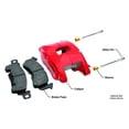 thumbnail image 2 of Wilwood Brakes Brake Caliper 140-11290-R Floating Mount; Dual Piston Caliper/One 2 Inch And One 1-1/4 Inch; With BP-10 Metallic Brake Pads; Powder Coated; Red; Aluminum, 2 of 3