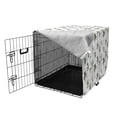 thumbnail image 3 of Floral Dog Crate Cover, Illustration of Various Leaves and Plantation Nature, Easy to Use Pet Kennel Cover Small Dogs Puppies Kittens, 7 Sizes, Reseda Green Olive Green, by Ambesonne, 3 of 6