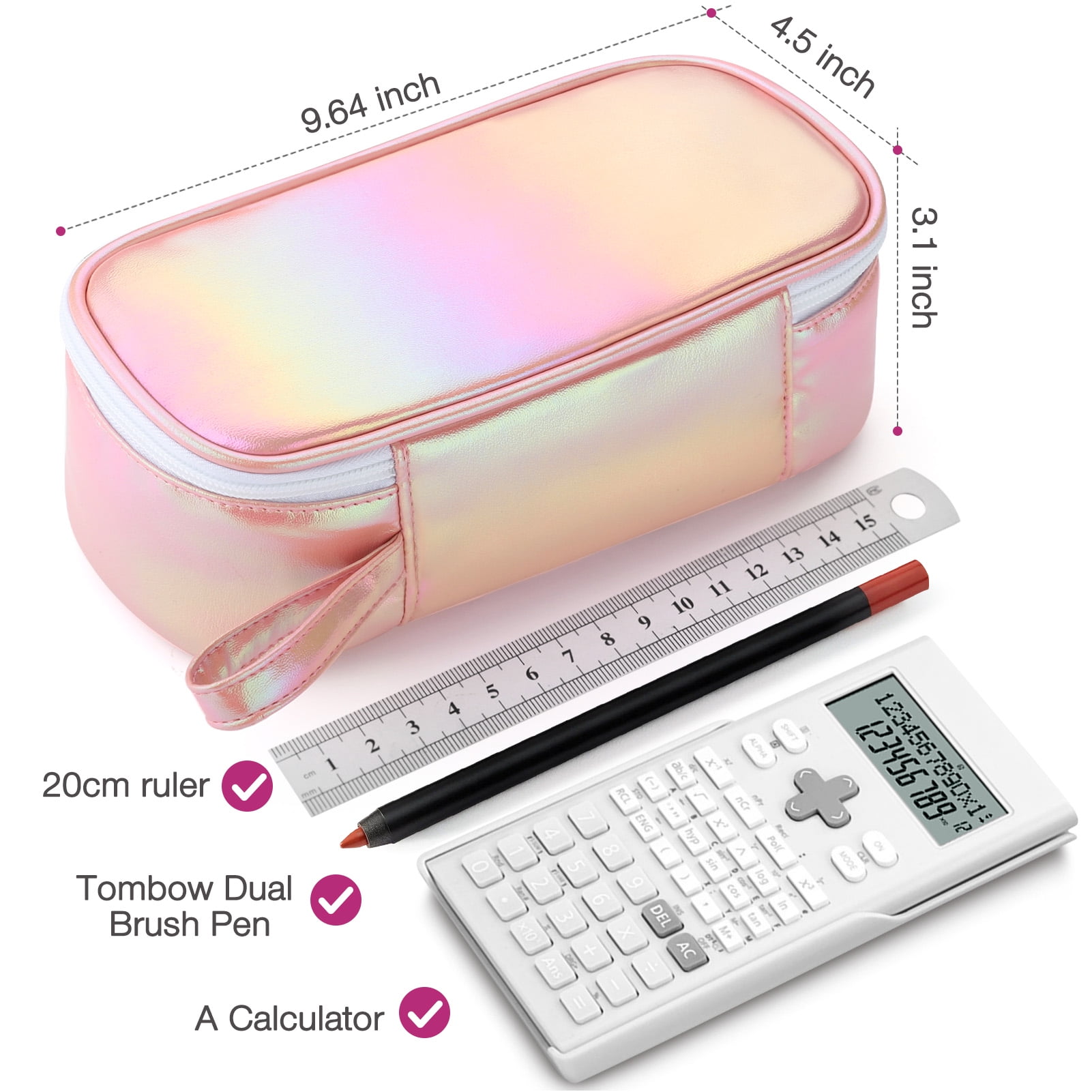 Livhil Pencil Case Large Capacity Pencil Pouch Handheld Pen Bag, Pencil Case for Girls Cute Pencil Pouch for Girls, Kids Pencil Case Pencil Box for Kids School Supplies