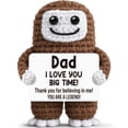 thumbnail image 1 of Figura de ganchillo para papá Bigfoot de GwyGifts, 10 x 7 x 5 cm, 1 of 8