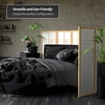 thumbnail image 3 of 4 ft. Tall Japanese Style Eudes Lattice Folding Screen - Natural - 4 Panels, 3 of 6