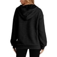 thumbnail image 3 of MLDRA Womens Sweatshirts Hoodies Waffle Grid Pullover Top Long Sleeve with Pocket Clothes, 3 of 6