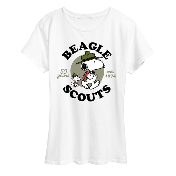 Peanuts - Snoopy Woodstock Beagle Scout - Women's Short Sleeve Graphic T-Shirt