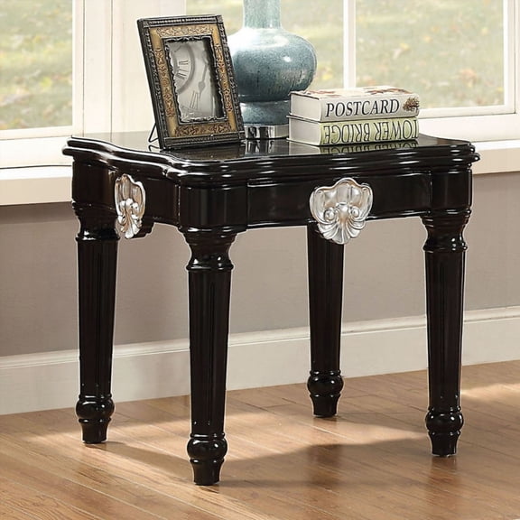 Black End Table Offering a Simple and Classic Addition to Your Home