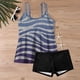 thumbnail image 4 of Trajes de baño de dos piezas para mujer, pantalones cortos de tirantes con estampado conservador, conjunto de trajes de baño, traje de baño de licra para mujer, 4 of 6