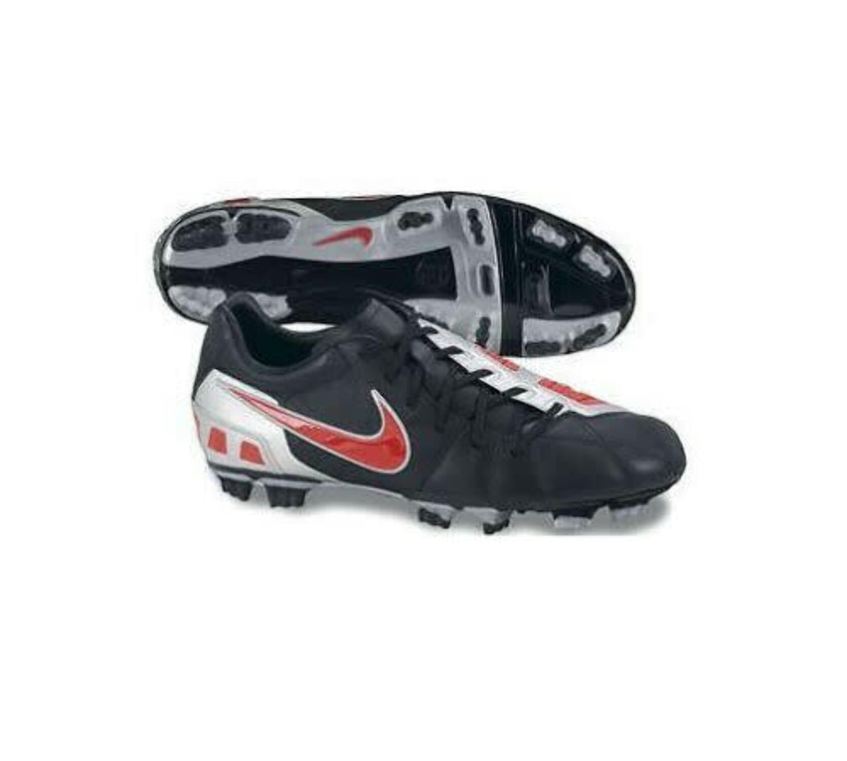 Nike Total T90 Shoot III FG Soccer - Black/Red/Silver 3 - Walmart.com