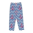 thumbnail image 4 of Goofa Nautical Anchors Printed Soft Pajama Pants for Women, Wide Leg Comfy Casual Lounge Yoga Pants-Small, 4 of 9