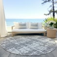 thumbnail image 6 of Addison Rugs Chantille Indoor/Outdoor Transitional Modern Gray Washable Round Rug, 8' x 8', 6 of 6