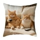 thumbnail image 2 of Juego de almohadas con estampado de animales bonitos para dormitorio, sala de estar, sofá, cojín de 45 x 45 cm para decoración de sofá y sala de estar, funda de almohada aterciopelada., 2 of 6