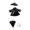 thumbnail image 3 of Divertido traje de ganso con impermeable que se ajusta a una estatua de 23 pulgadas. Accesorios de disfraz para el hogar. Negro, 3 of 8