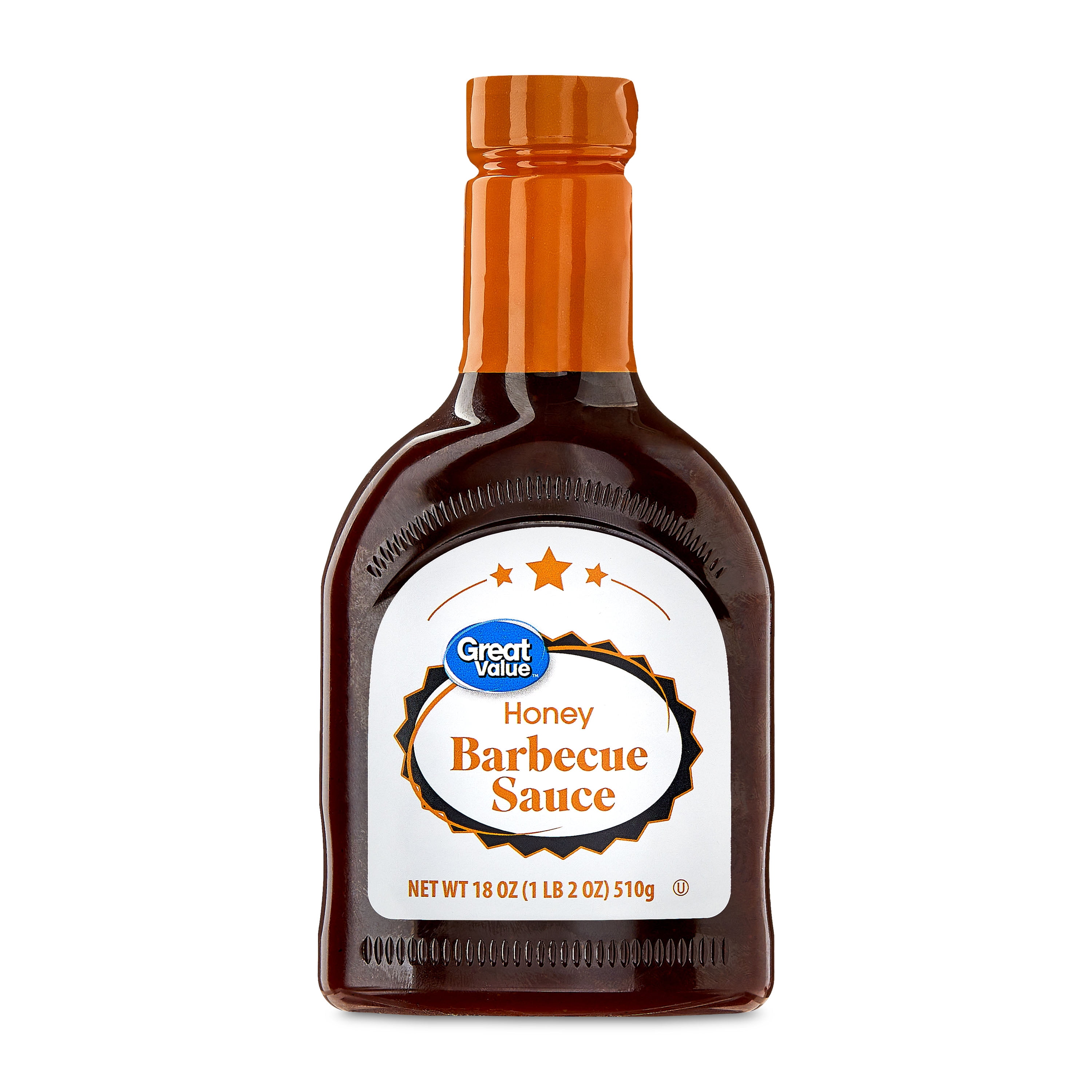 (4 pack) Great Value Honey Barbecue Sauce, 18 fl oz