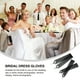 thumbnail image 5 of GOOHOCHY 2 pares de guantes de malla: elegantes guantes negros sin dedos con diamantes de imitación. Largos de tul de malla para novias, bodas, fiestas, Halloween y eventos nocturnos., 5 of 7