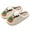 Green, variant on Reindeer House Slippers for Women Men Christmas Santa Fuzzy Slippers Winter Cozy Bedroom Slippers